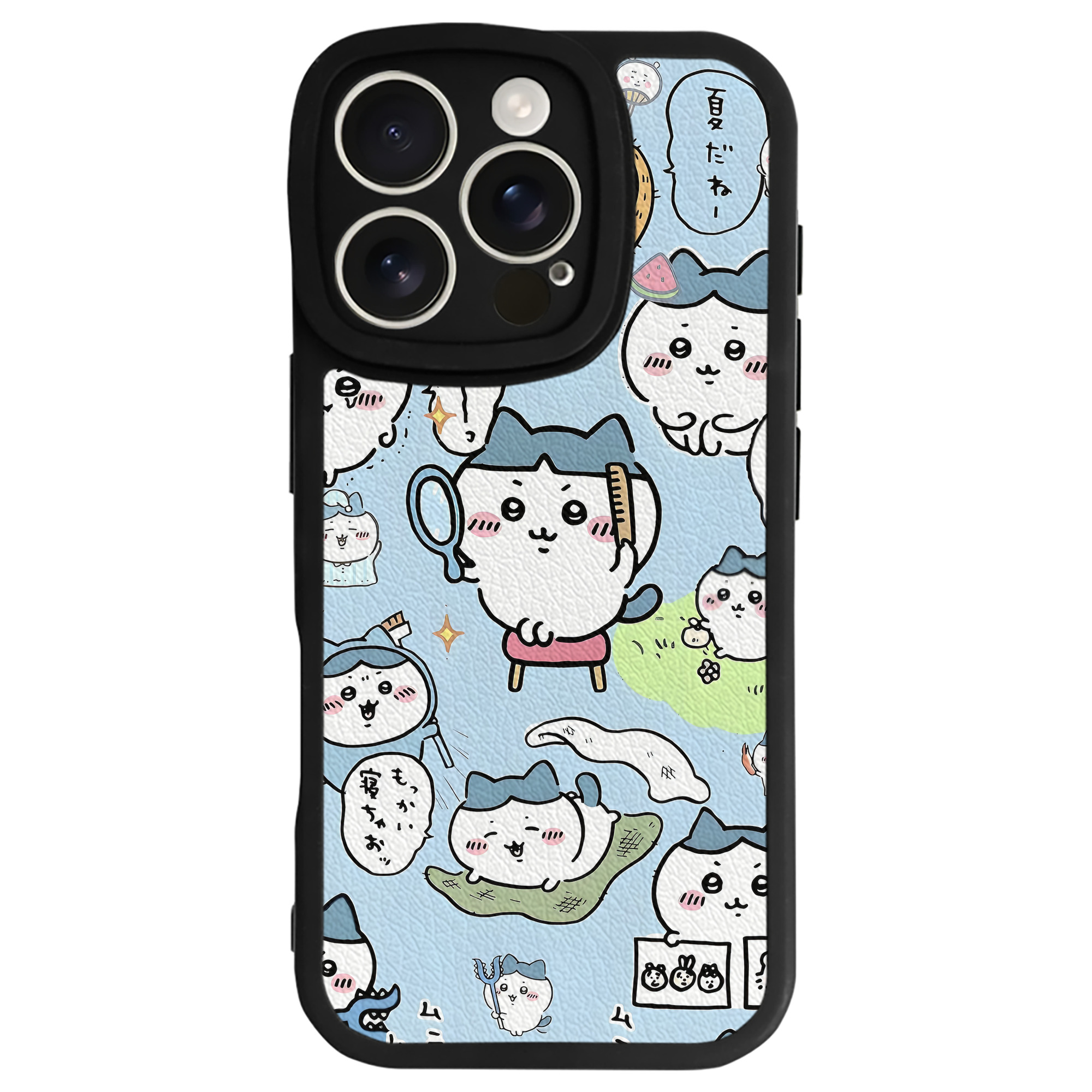 （画像用） ちいかわ Chii-kawa 【iPhone 16シリーズ対応】シリコンスマホケース（レザー調） 材質：シリコン